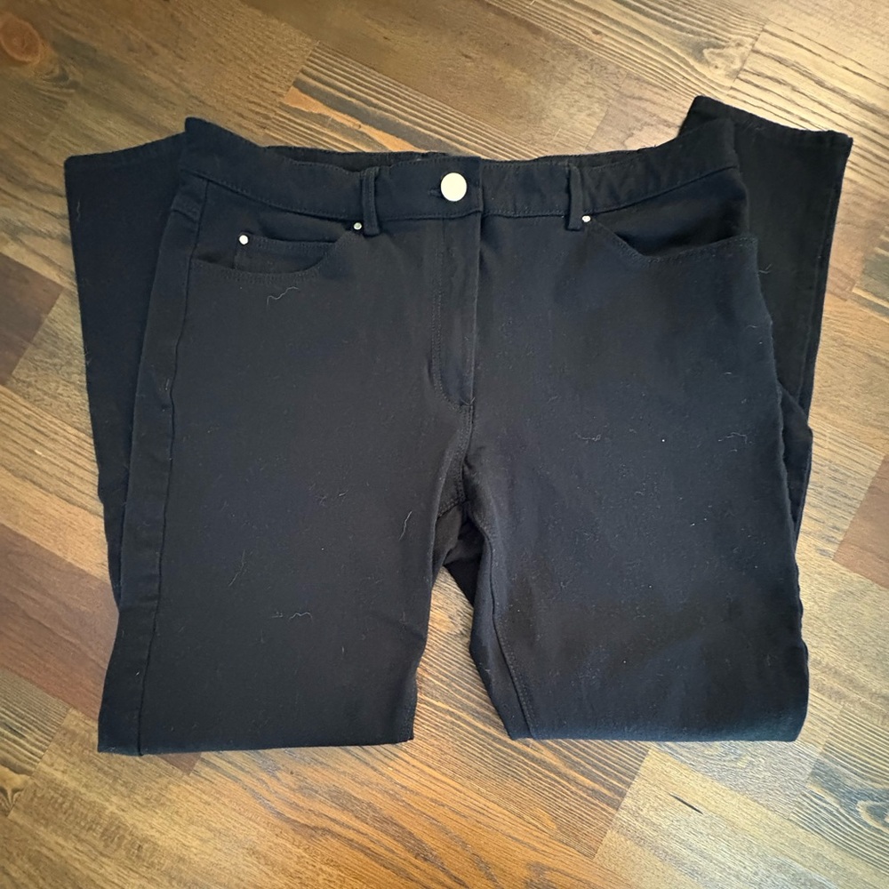 Solid Black Skinny Pants